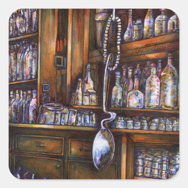 implizit verstanden quadratischer aufkleber (Vorderseite)