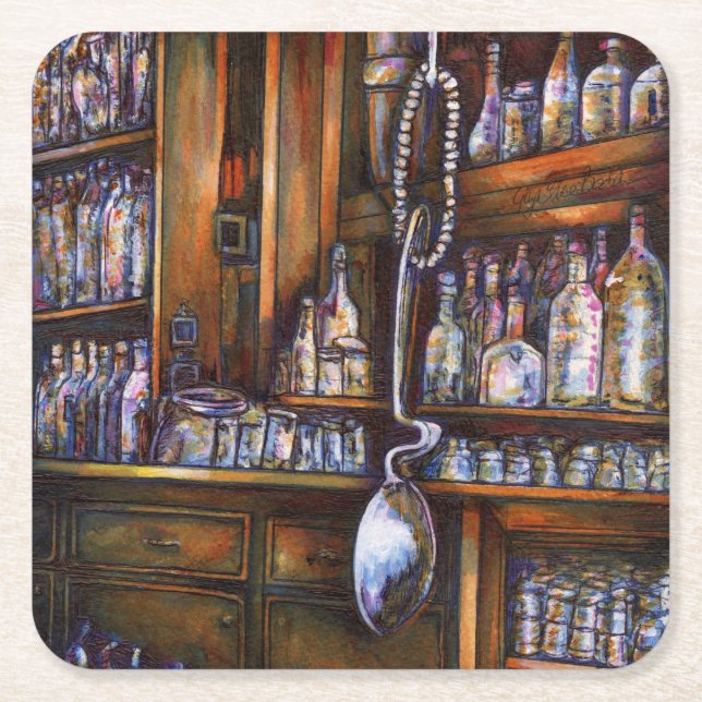 implizit verstanden rechteckiger pappuntersetzer (Vorderseite)