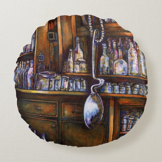 implizit verstanden rundes kissen (Vorderseite)