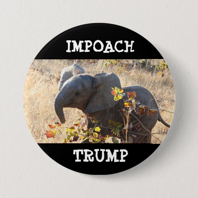 iMPOACH TRUMPF Donald- Trumpknopf Button (Vorderseite)