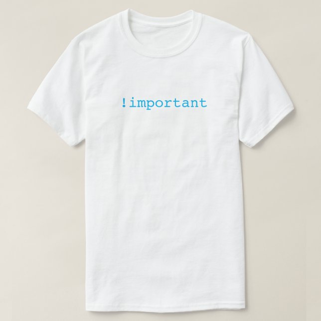 !important T-Shirt (Design vorne)
