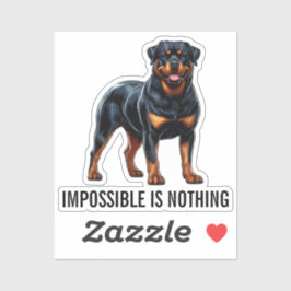 Impossible Is Nothing, Rottweiler Aufkleber