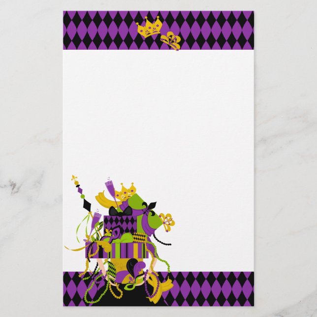 Impossible Mardi Gras Stack Briefpapier (Vorderseite)