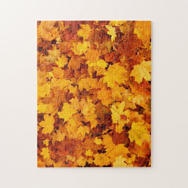 Impossible puzzle autumn leaves jigsaw puzzle (Vertikal)