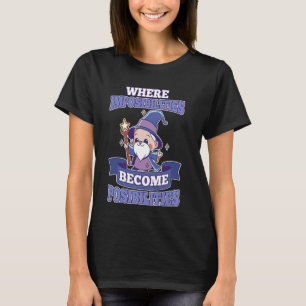 Impossible werden Möglichkeiten Chibi Old Wiz T-Shirt