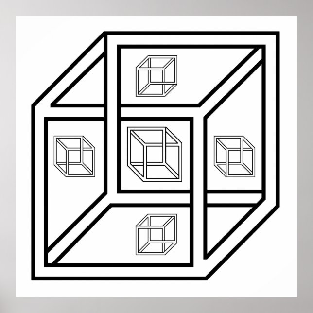 Impossilbe Cube Poster (Vorne)