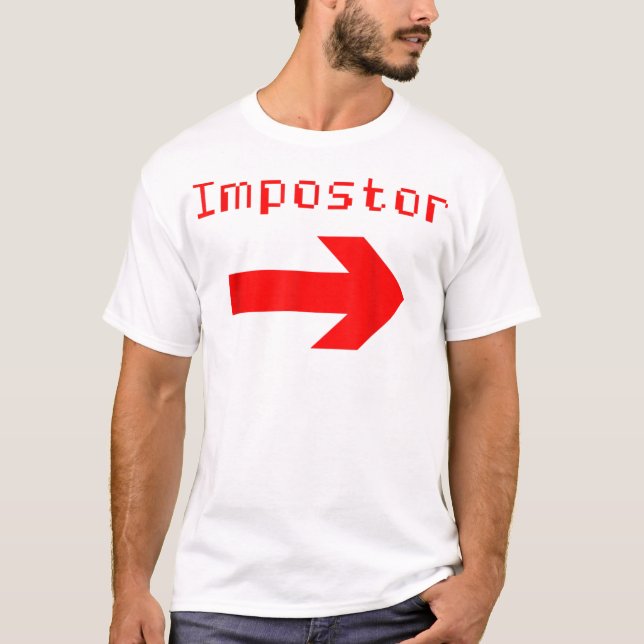 Impostor - Funny Video Game Apparel T-Shirt (Vorderseite)
