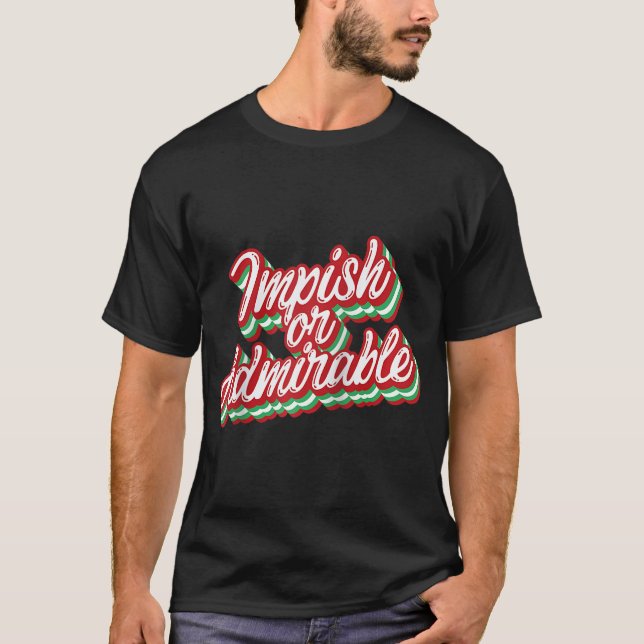 Imprägnierendes oder bewundernswertes Weihnachtsfe T-Shirt (Vorderseite)