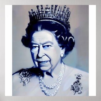 Impresión Acrílica Impresión En Metal Queen Elizab Poster