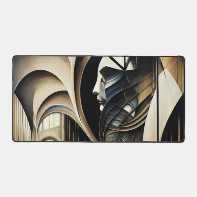 Impressão em Tela Abstrakter Realismus Schreibtischunterlage (Vorderseite)