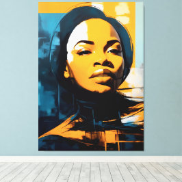 Impressão Em Tela Quadro Rosto de mulher Abstrato Leinwanddruck