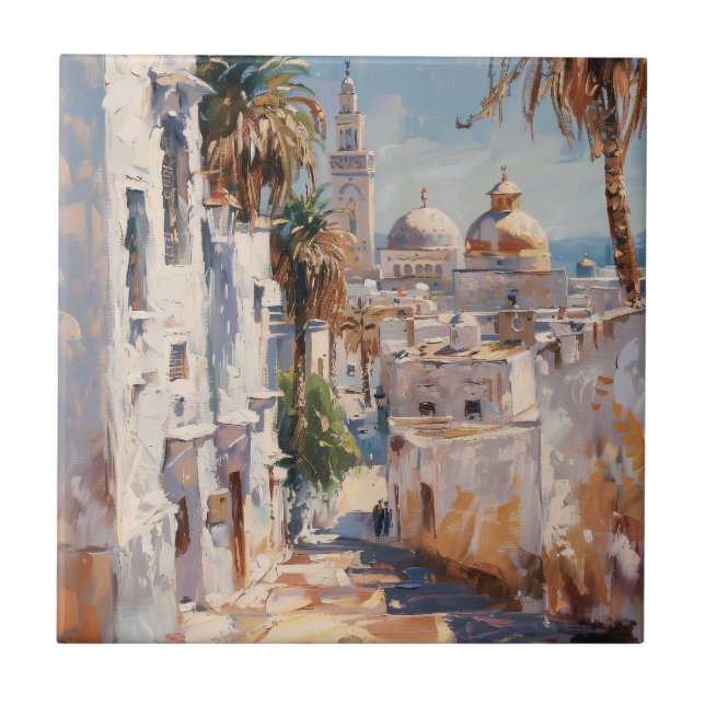 Impressinist picture of Tunis Fliese (Vorderseite)