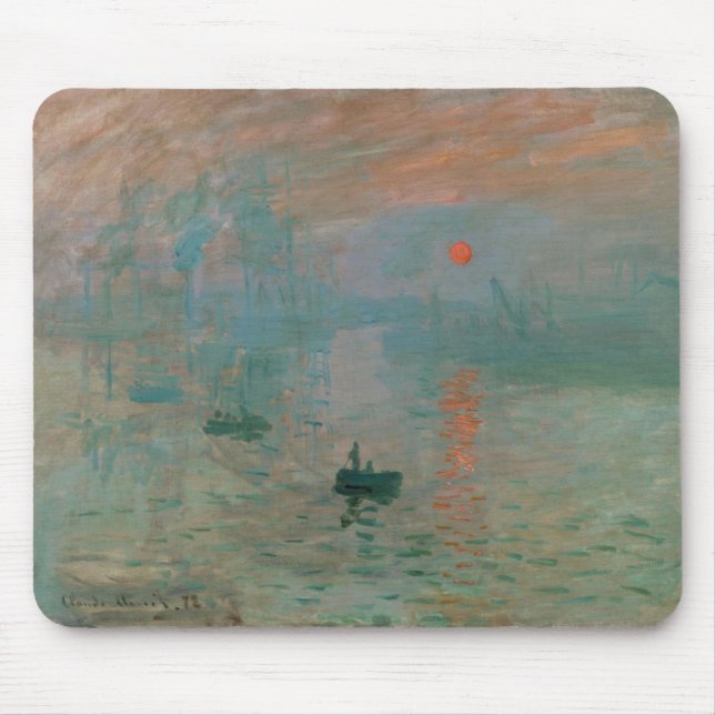 Impression, Soleil Levant von Claude Monet 1872 Mousepad (Vorne)