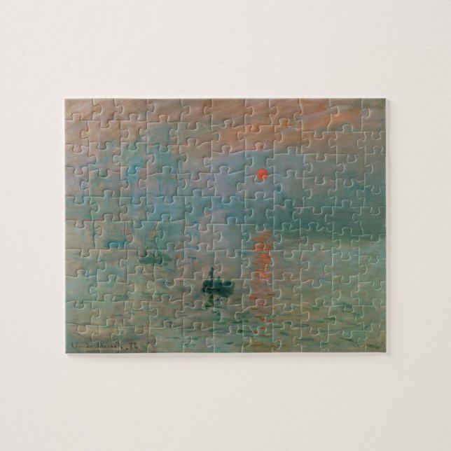 Impression, Soleil Levant von Claude Monet 1872 Puzzle (Horizontal)