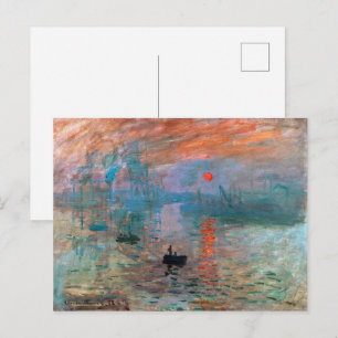 Impression, Sonnenaufgang Claude Monet Postkarte