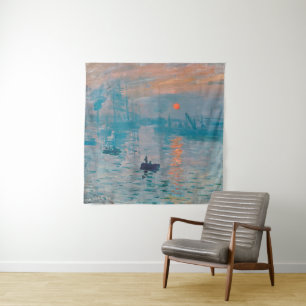 Impression Sonnenaufgang Claude Monet Wandteppich