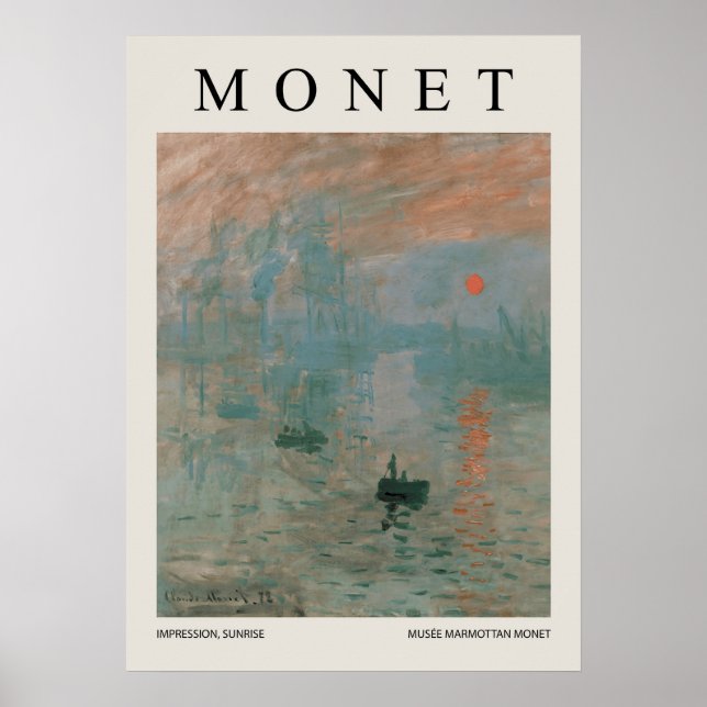 Impression Sonnenaufgang Poster (Vorne)