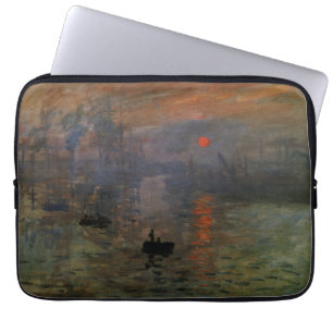 Impression Sonnenaufgang von Claude Monet, Vintage Laptopschutzhülle
