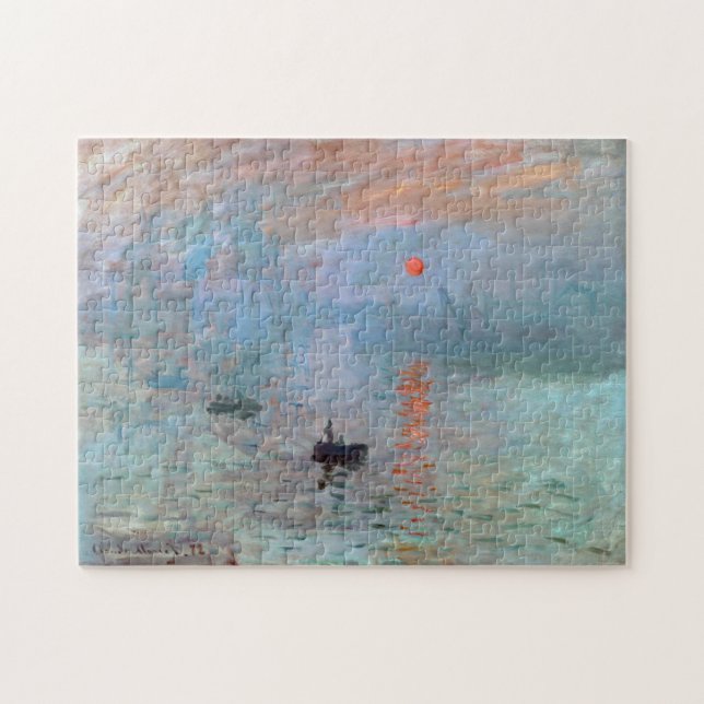 Impression, Sunrise, Claude Monet, 1872 Puzzle (Horizontal)