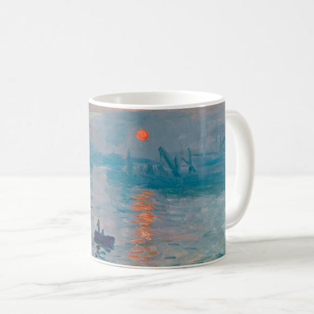Impression Sunrise claude monet impressionist Kaffeetasse (VorderseiteRechts)
