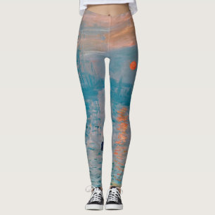Impression Sunrise Claude Monet Leggings