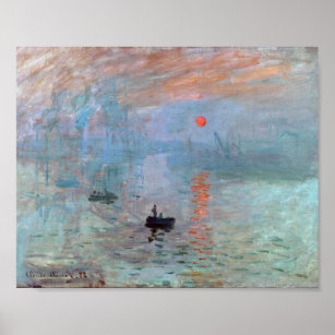 Impression, Sunrise, Claude Monet Poster