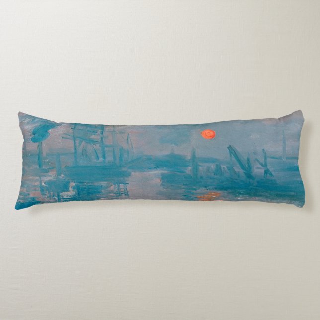 Impression Sunrise Claude Monet Seitenschläferkissen (Vorderseite)