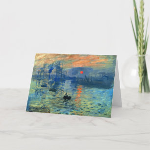 Impression Sunrise, Soleil Levant, Claude Monet Karte