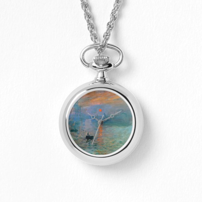Impression Sunrise von Claude Monet Armbanduhr (Vorderseite)