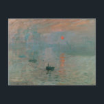 Impression Sunrise von Claude Monet Postcard Postkarte<br><div class="desc">Claude Monet - Meister der Kunstserie</div>