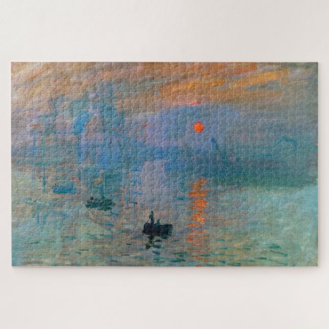 Impression Sunrise von Claude Monet Puzzle (Horizontal)
