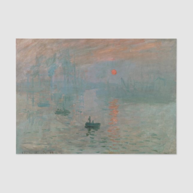 Impression Sunrise von Claude Monet Seidenpapier (Vorderseite)