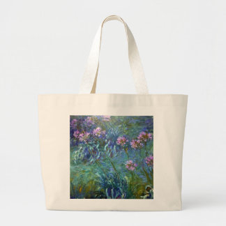 Impressionismus Agapanthus-Blume-Tasche Jumbo Stoffbeutel