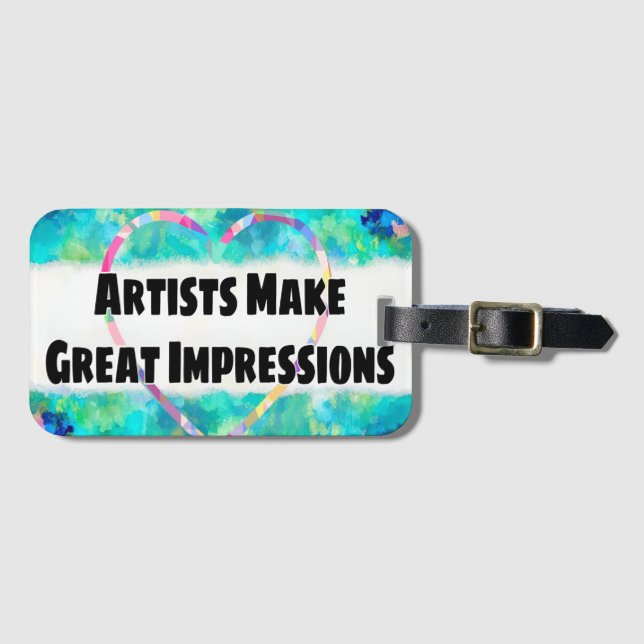 Impressionismus Art zitieren stolzen Künstler Gepäckanhänger (Vorderseite (Horizontal))