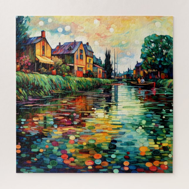 Impressionismus der Fluss Bank Puzzle (Vertikal)