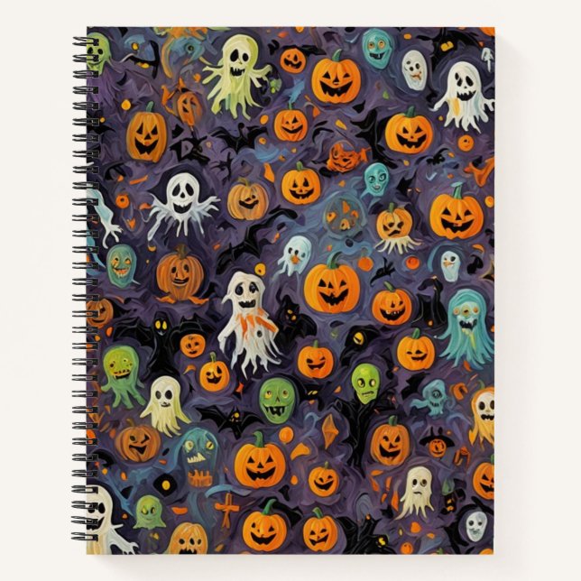 Impressionismus Ghosts Melting Bullet Notebook Notizbuch (Vorderseite)
