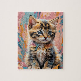 Impressionismus Kitty Jigsaw Puzzle