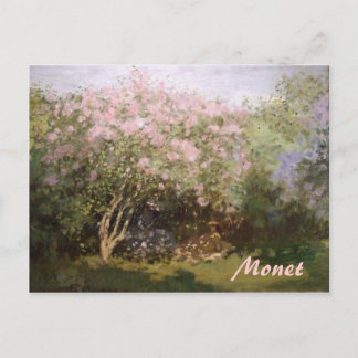 Impressionismus Lilacs by Monet Postcard Postkarte