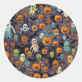 Impressionismus schmilzt Geister Runder Aufkleber