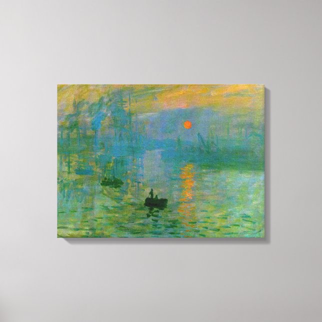 Impressionismus Sunrise Wrapped Canvas Leinwanddruck (Vorderseite)