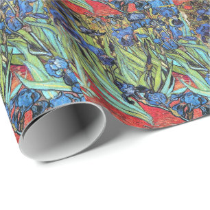 Impressionismus Van Gogh Irises Blumen Floral Geschenkpapier