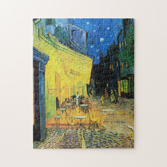 Impressionismus Vincent Van Gogh Cafe Terrasse Nig Puzzle (Vertikal)