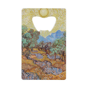 Impressionismus Vincent Van Gogh Olivenbäume Berüh Geldbeutel Flaschenöffner