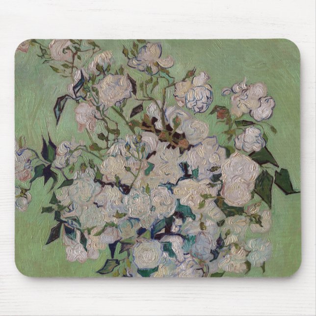 Impressionismus Vincent Van Gogh Rose Bekannter Vi Mousepad (Vorne)