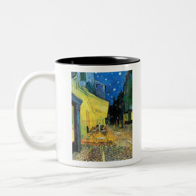 Impressionismus Vincent Van Gogh selbst Portrait F Zweifarbige Tasse (Links)