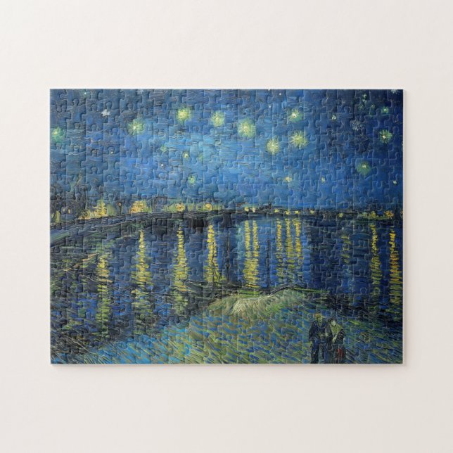 Impressionismus Vincent Van Gogh Starry Night Over Puzzle (Horizontal)
