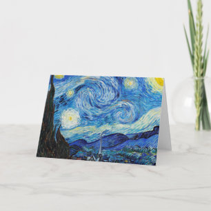 Impressionismus Vincent Van Gogh Starry Starry Nig Karte