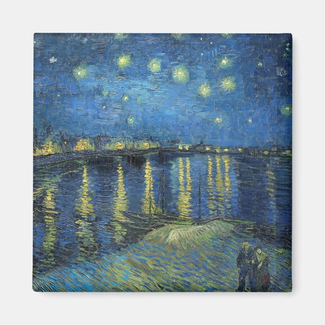 Impressionismus Vincent Van Gogh Starry Starry Nig Magnet (Vorne)