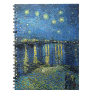 Impressionismus Vincent Van Gogh Starry Starry Nig Notizblock