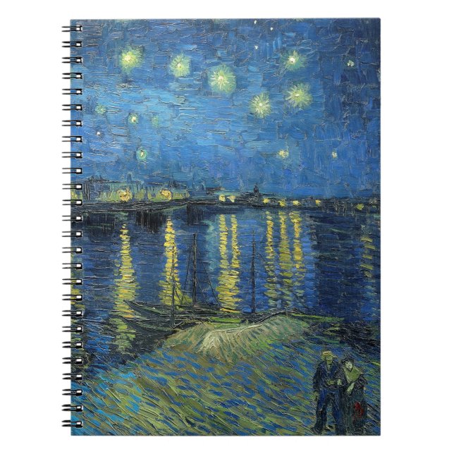Impressionismus Vincent Van Gogh Starry Starry Nig Notizblock (Vorderseite)